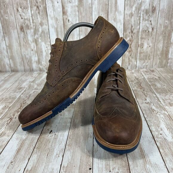 Cle haan grand os‎ leather wingtip Mens 10 - Picture 5 of 8